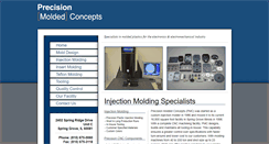 Desktop Screenshot of precisionmolded.com