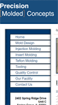 Mobile Screenshot of precisionmolded.com